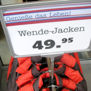 Wende-Jacken! Mehr Farben als nur Rot!